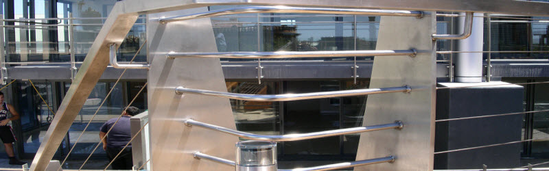 External Wire Blaustrade with Handrail Sydney